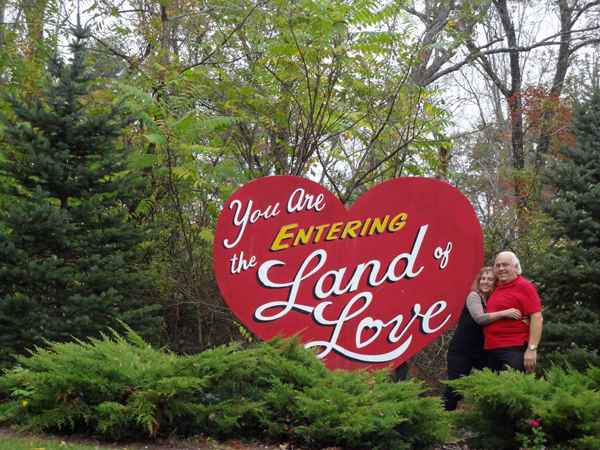 The two RV Gypsies at the Land of Love heart